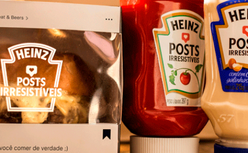 Posts comestíveis no Instagram: Heinz inova em sua nova campanha para usuários da rede social.