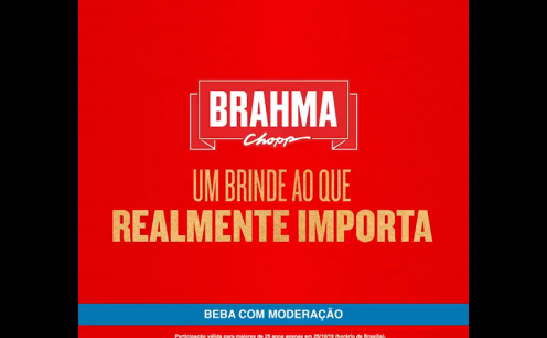 Cerveja grátis: ação da Brahma vai patrocinar seguidor com um ano de cerveja grátis