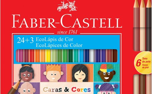 Representando todos! Finalmente, Faber-Castell lança novos lápis com 6 tons de pele!