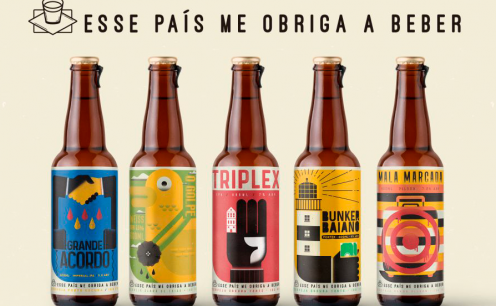 Rótulos de cerveja com clima das eleições 2018! 