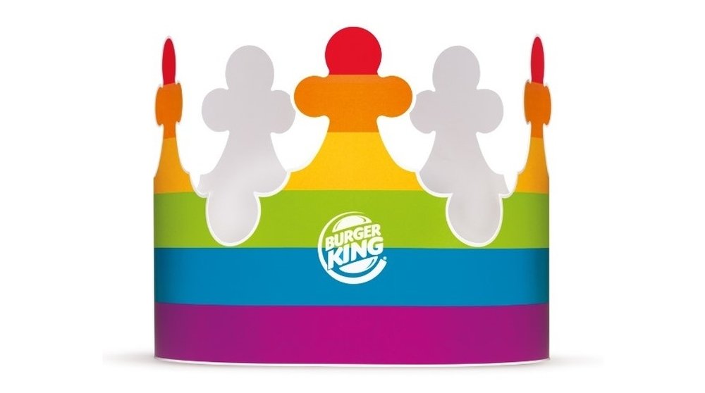 Burger King distribuirá coroas coloridas para apoiar orgulho LGBT