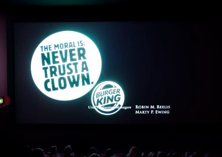 Para cutucar McDonald's, Burger King usa créditos no filme “It: a coisa”