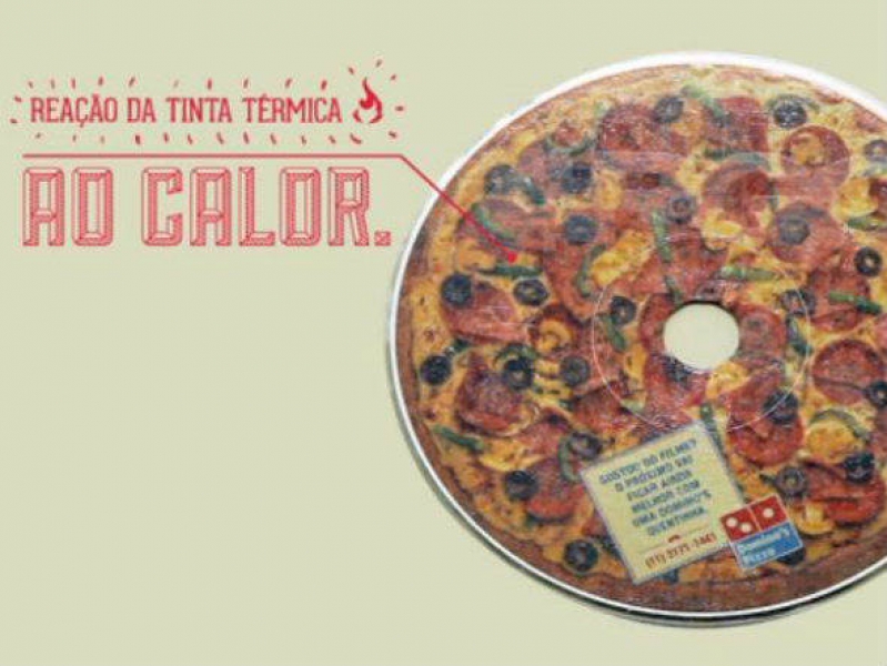  DVD vira pizza