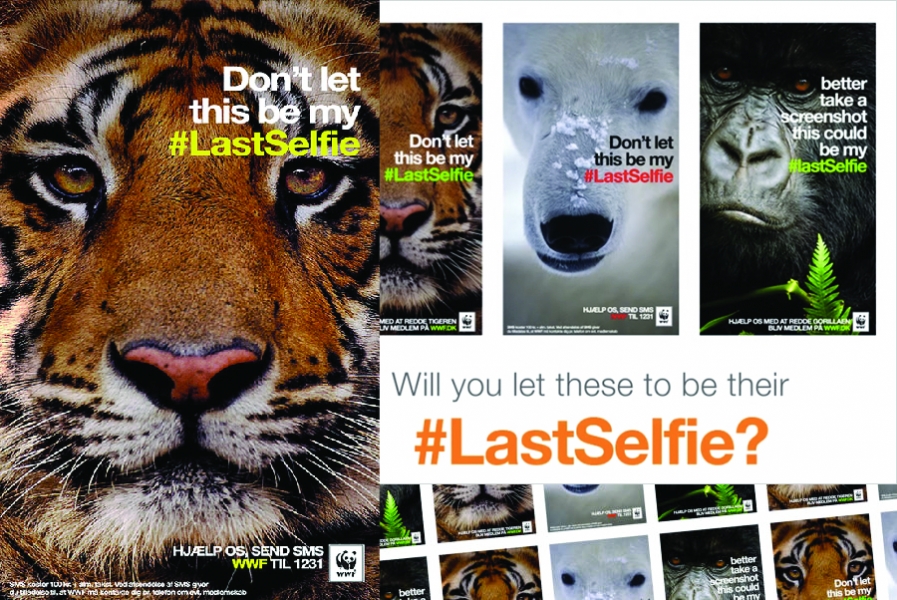 Selfies da WWF alertam para a extinção de animais