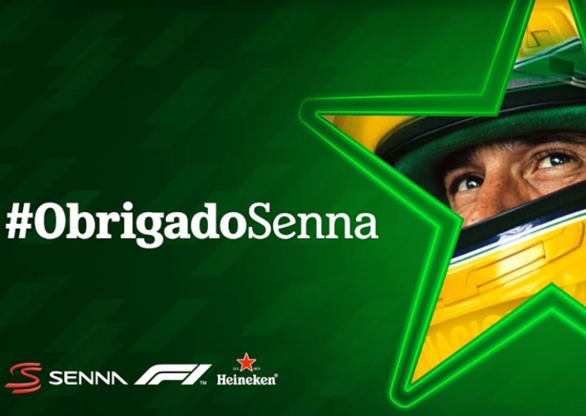  Heineken homenageia Senna com vídeo de "Obrigado" 