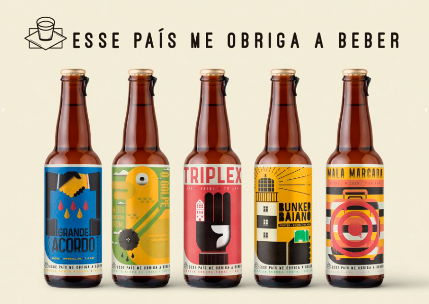 Rótulos de cerveja com clima das eleições 2018! 